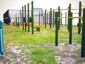 sport ground Modelo 3D