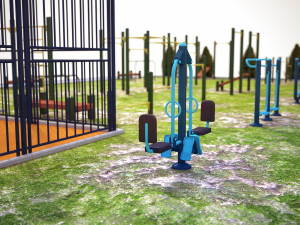 sport ground Modelo 3D