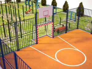 sport ground Modelo 3D