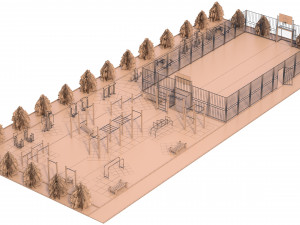 sport ground Modelo 3D
