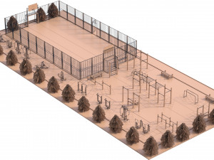 sport ground Modelo 3D