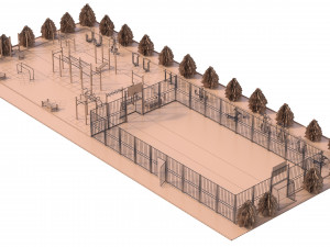 sport ground Modelo 3D