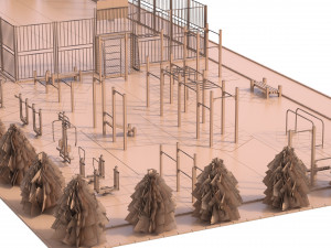 sport ground Modelo 3D