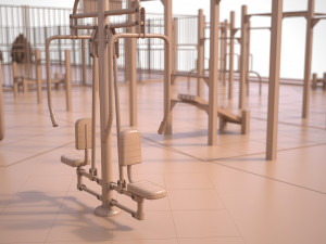sport ground Modelo 3D