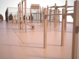 sport ground Modelo 3D