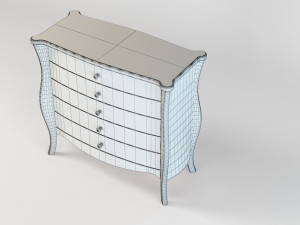 commode orange Model 3D