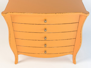 commode orange Model 3D