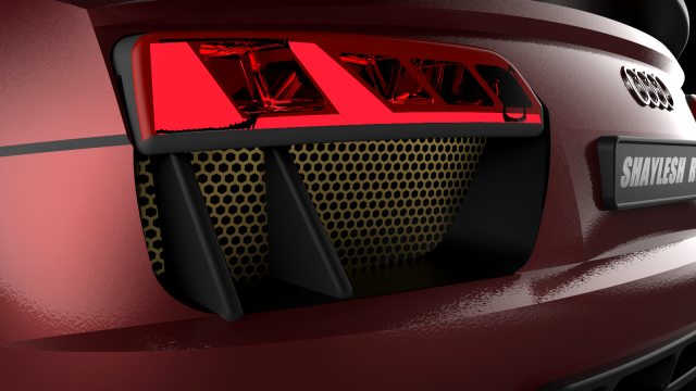 audi r8 3D Model .c4d .max .obj .3ds .fbx .stl .blend 