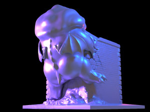 cthulhu for 3d printing Model Cetak 3D