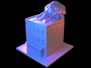 cthulhu for 3d printing Model Cetak 3D