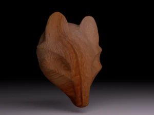 늑대 펜던트 3D 프린트 모델