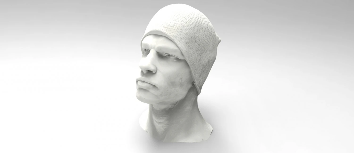 man head 3D Print Model .c4d .max .obj .3ds .fbx .stl .blend 