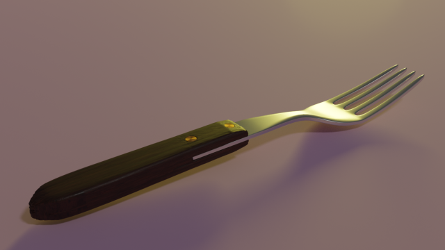 metal fork 3D Model .c4d .max .obj .3ds .fbx .stl .blend