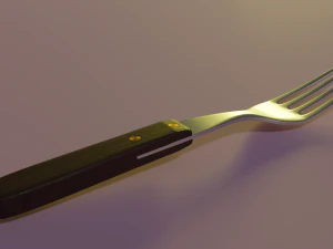 металлическая вилка 3D Модель