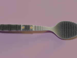 metal spoon 3D 模型