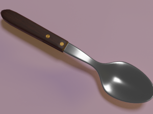 metal spoon 3D 模型