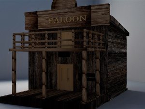western house 3D 모델