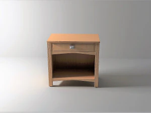 c&ocirc;moda de madeira Modelo 3D