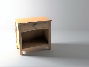commode wood 3Dモデル