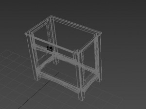 commode wood 3Dモデル