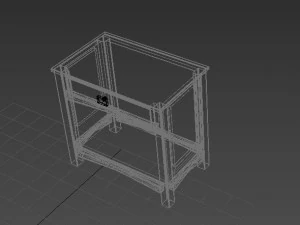 commode wood 3D Model