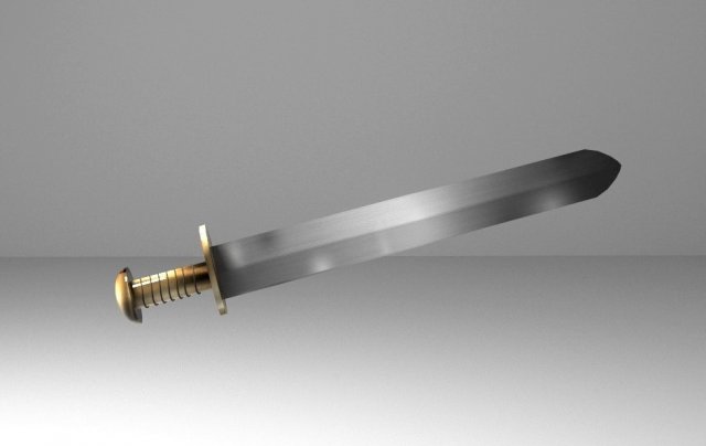 sword Model 3D .c4d .max .obj .3ds .fbx .stl .blend 