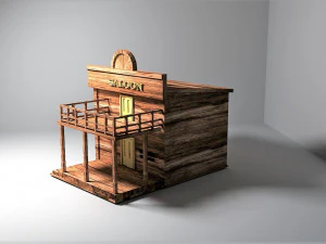 zachodni dom Model 3D