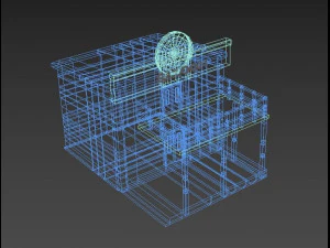 zachodni dom Model 3D