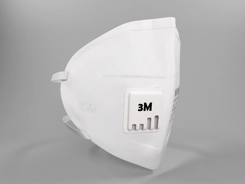 surgical mask n95 - medical face mask 3d 3D Model .c4d .max .obj .3ds .fbx .stl .blend 