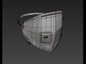 surgical mask n95 - medical face mask 3d 3D Model