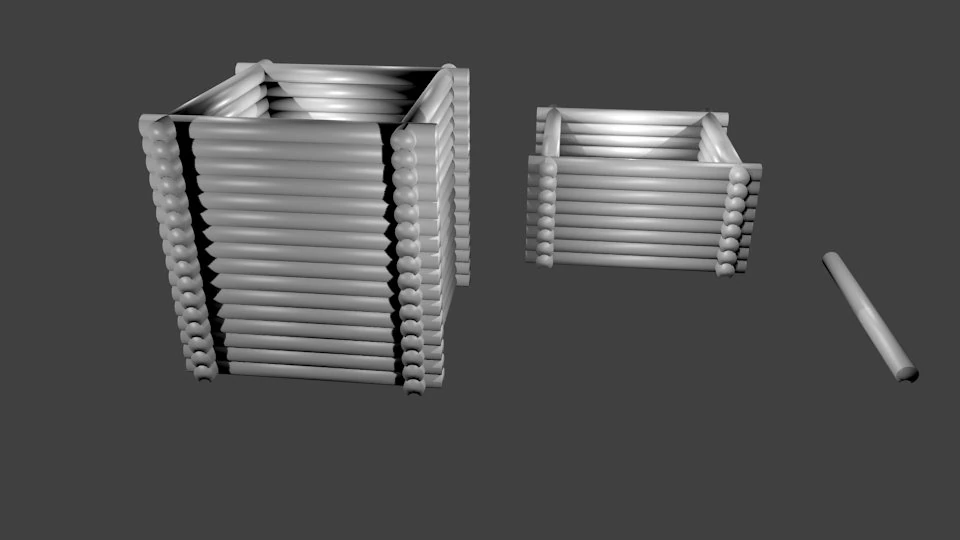 blokhut 3D Model .c4d .max .obj .3ds .fbx .stl .blend 