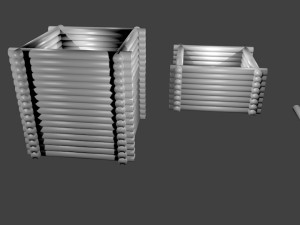 log house 3D Model