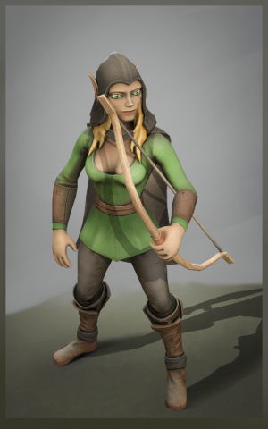 elf archer 3D Model .c4d .max .obj .3ds .fbx .stl .blend 