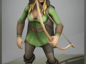 elf archer 3D Model