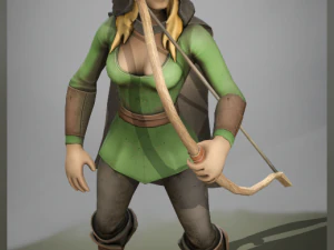эльф лучник 3D Модель
