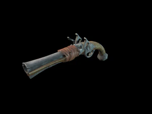 stylized pirate pistol 3D Model