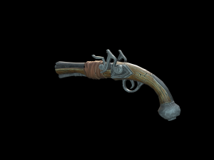 stylized pirate pistol 3D Model