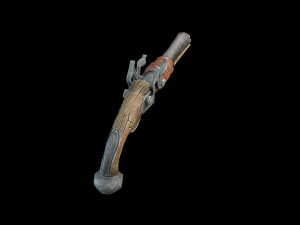 stylized pirate pistol 3D Model