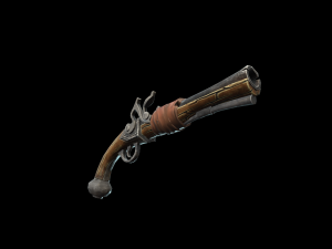 stylized pirate pistol 3D Model