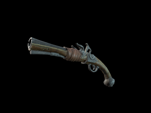 stylized pirate pistol 3D Model