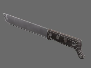 stilisierte Machete 3D Modell