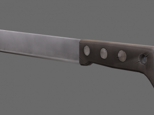 stylized machete 3D-Modell