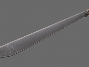 stylized machete 3D-Modell