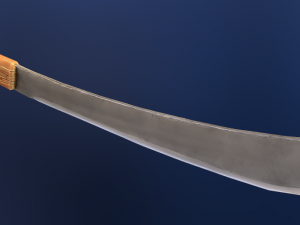 stylized machete 3D Model