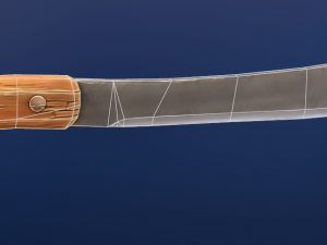 stylized machete 3D Model