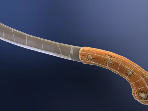 stylized machete 3D Model