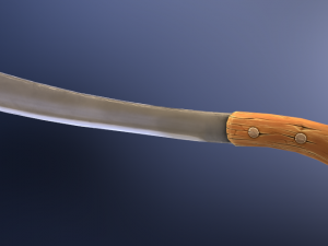 stylized machete 3D Model