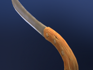 stylized machete 3D Model