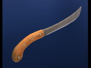 stylized machete 3D Model