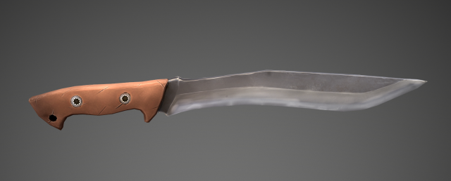 stylized machete 3Dモデル .c4d .max .obj .3ds .fbx .stl .blend 